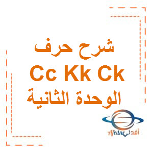 شرح درس حرف cC kK ck الوحدة الثانية الصف الأول الفصل الأول TEAM Together OMAN 1