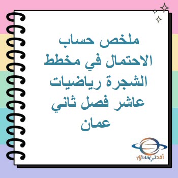 ملخص حساب الاحتمال في مخطط الشجرة رياضيات عاشر فصل ثاني عمان ملخص حساب الاحتمال في مخطط الشجرة رياضيات عاشر فصل ثاني عمان