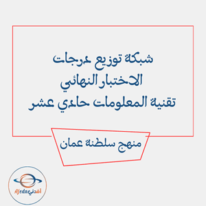 شبكة توزيع درجات الاختبار النهائي تقنية المعلومات حادي عشر شبكة توزيع درجات الاختبار النهائي تقنية المعلومات حادي عشر