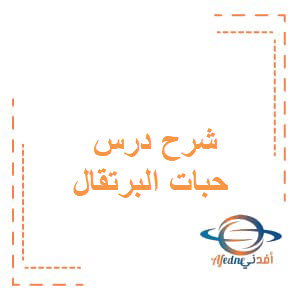 شرح درس حبات البرتقال اللغة العربية للصف السابع الفصل الأول عمان