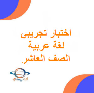تحميل اختبار تجريبي مع الإجابة لغة عربية للعاشر فصل أول عمان